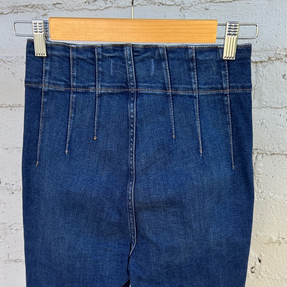 Free People We The Free Jayde High Rise Flare Leg Jeans Tulsa Blue Size 27 - Picture 7 of 15